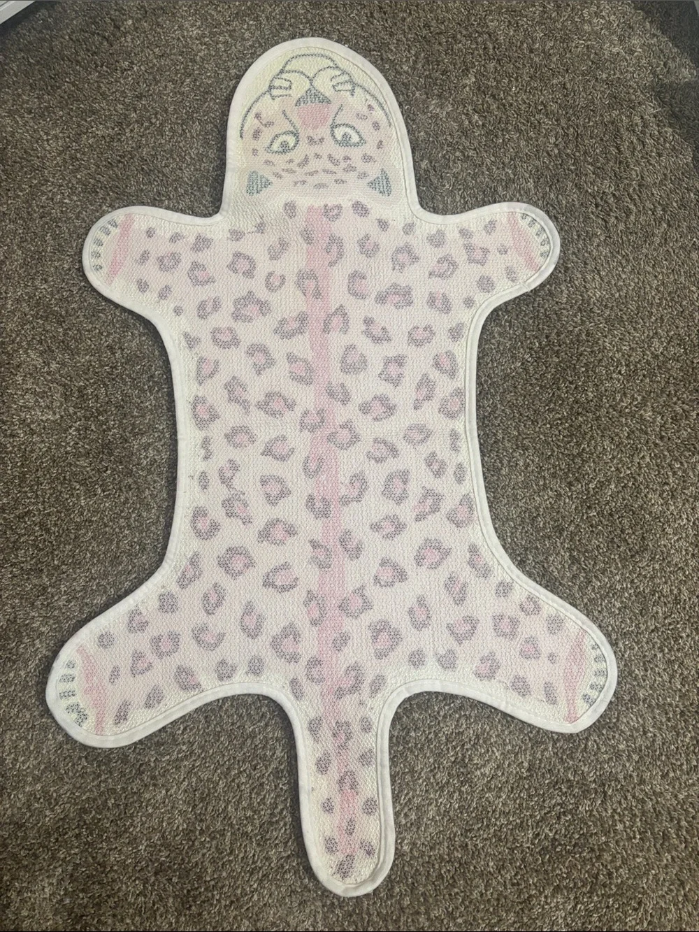 Pink tiger Bathroom rug